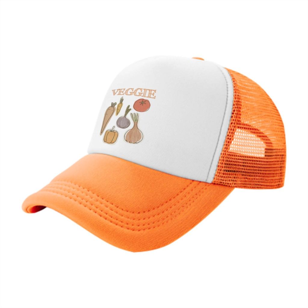 Vegetable Graphic Trucker Hat Unisex Adjustable Mesh Back Baseball Cap for Casual Outdoor