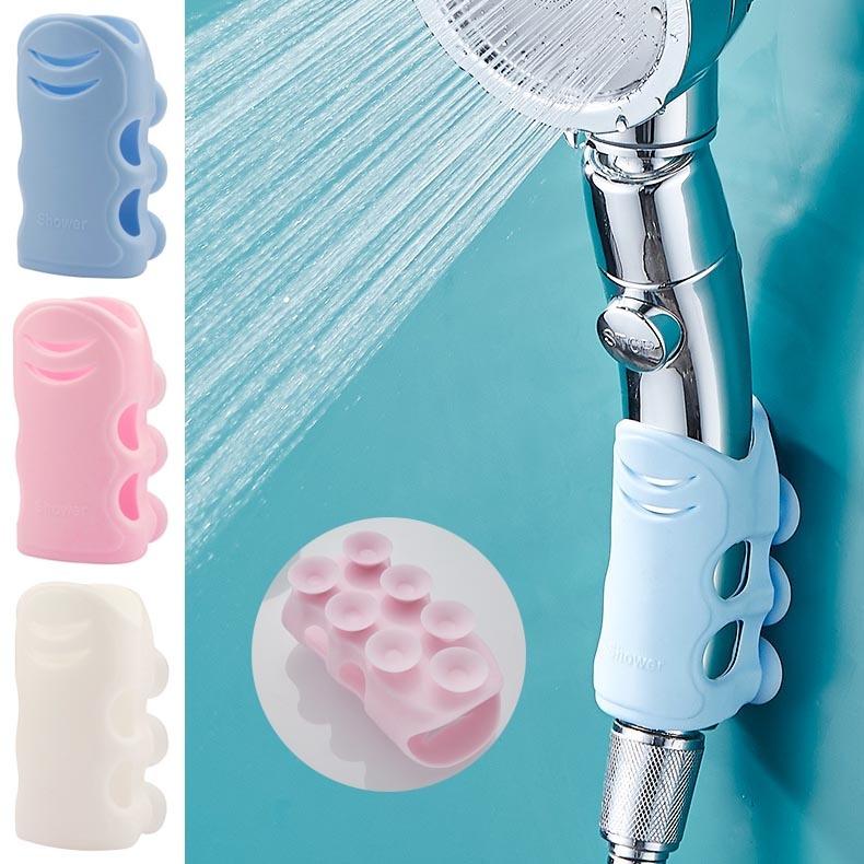 

3 Color Silicone Sucking Disc Shower Holder Bathroom Accessories Shower