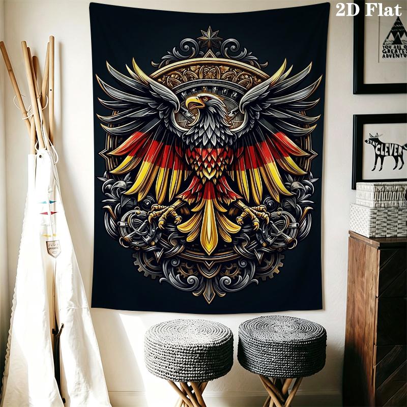 Deutsches Kaiserreich Wandteppich Ästhetischer Wandbehang Bedruckter Stoffdecke Dekorative Wandteppiche für Schlafzimmer Wohnzimmer Heimdekoration