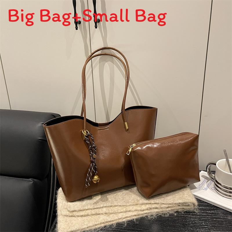 Retro Minimalist Single Shoulder Bag For Women With Large Capacity And Magnetic Closure For Daily Use