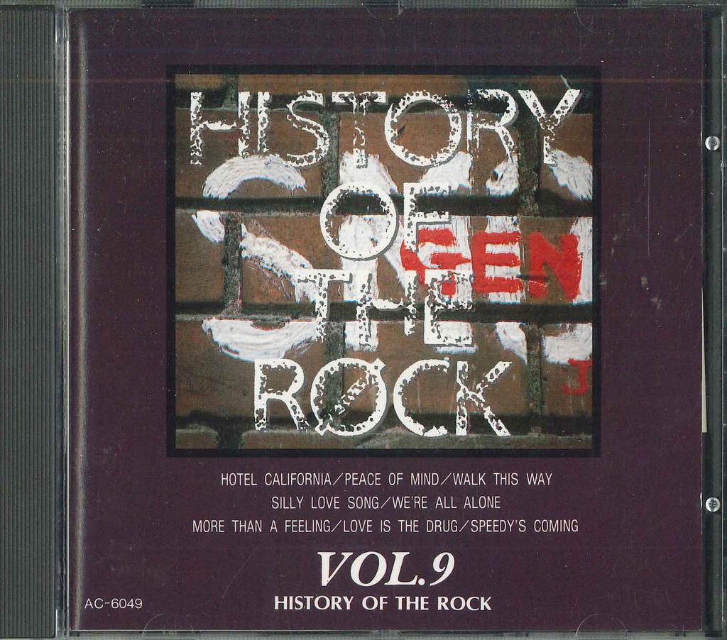 CD VARIOUS - History Of The Rock Vol.9 AC6049 CTA Japan Obi Rock Used