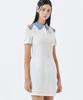 ZEROPLANET Coco Shoulder Slit Collar Dress [Ivory]