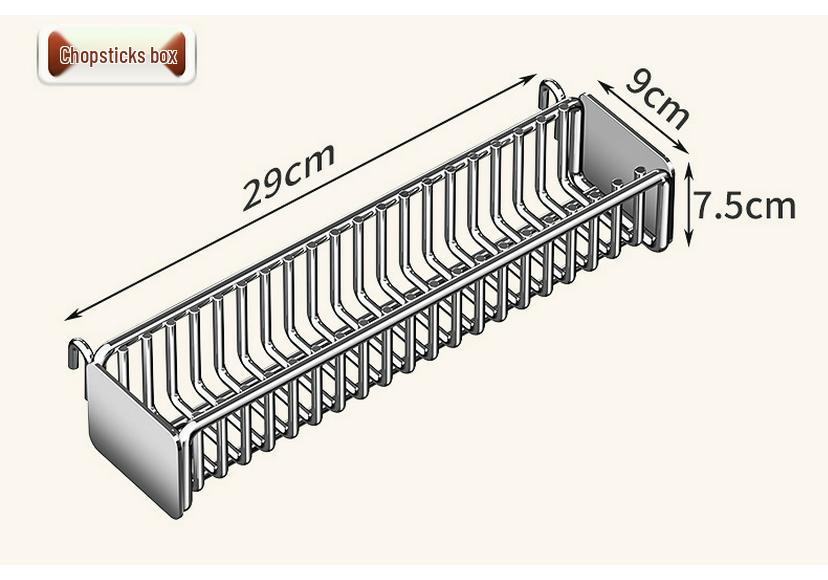 Retractable Stainless Steel Chopsticks Draining Basket & Sink Storage Rack for Kitchen & Fish Tank.