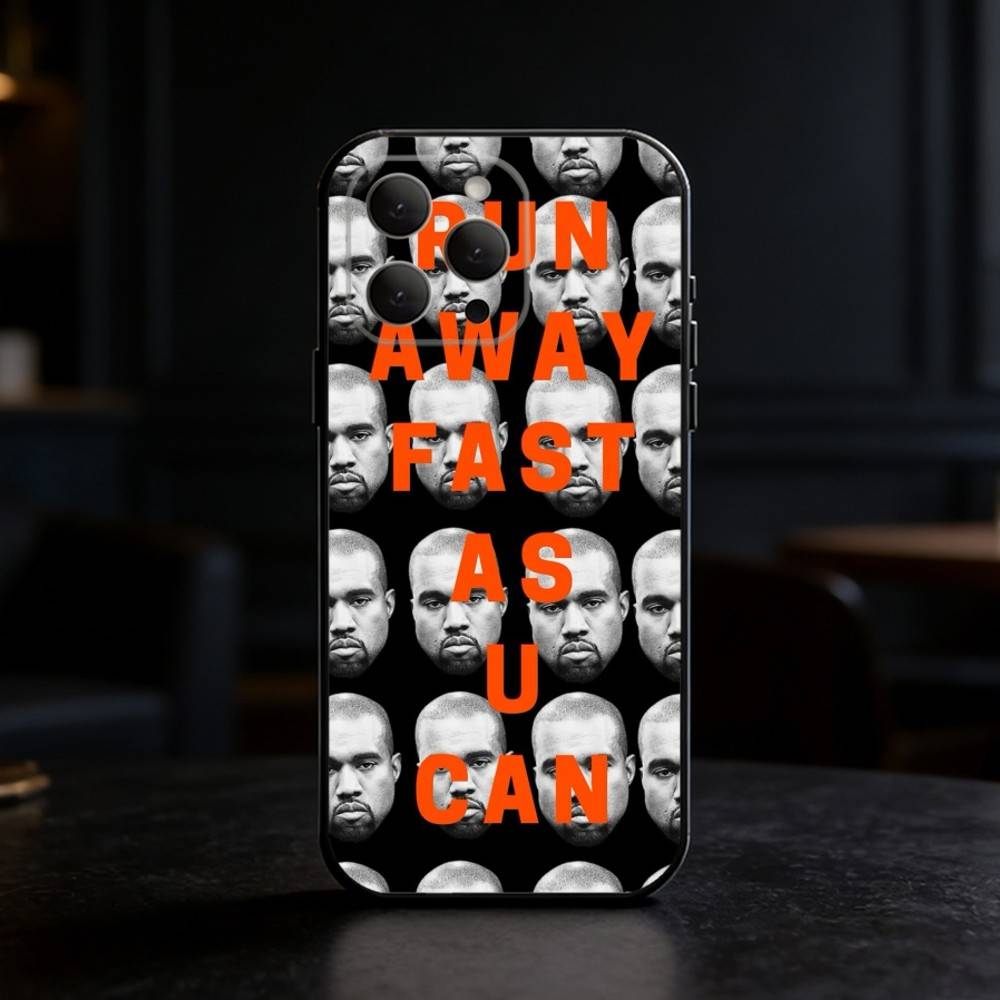Funny Singer Kanye West Ye Clear Phone Case Silicone black Soft For IPhone 17,16,15,14,13,12,11,SE,Plus Pro Max