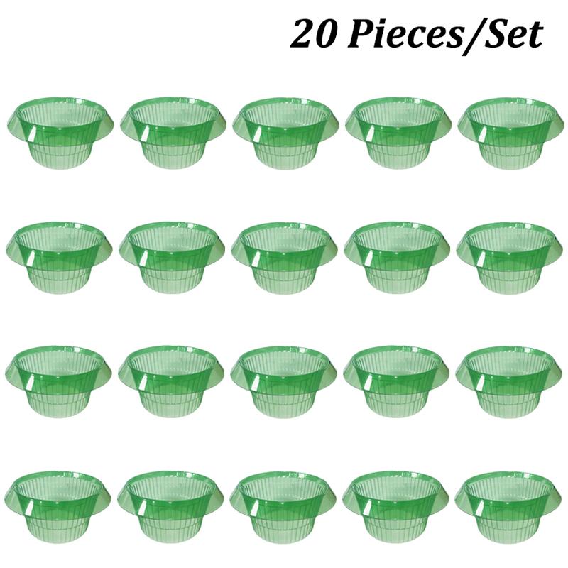 5-25Pcs Plants Slug Protection Rings Green Planter Flower Pot Snail Vegetables Cover Reusable Pest Control Trapper Garden Tool