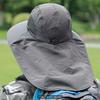 Unisex Waterproof Bucket Hat Wide Brim Sun Protection Cap with Neck Cover for Hiking Fishing Cycling Outdoor Summer Accessories
