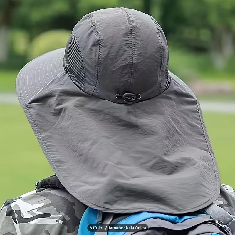 Unisex Waterproof Bucket Hat Wide Brim Sun Protection Cap with Neck Cover for Hiking Fishing Cycling Outdoor Summer Accessories