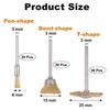 ABGE-90 Pcs Pen-Shaped Steel Wire Wheel Brush Set For Rust Removal Stripping Polishing