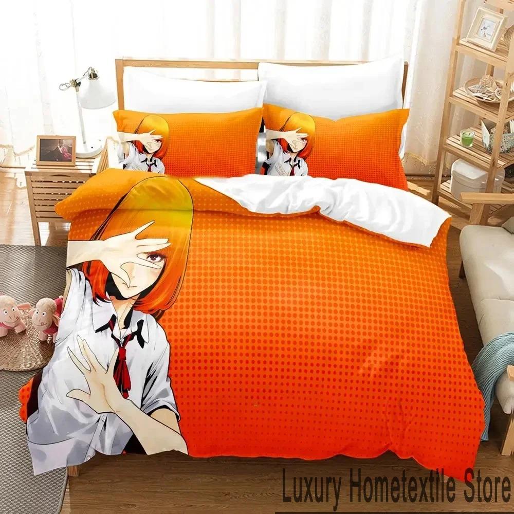 Comfortable Anime Print Duvet Cover Set With Duvet Cover And Pillowcases King Queen Twin Sizes For All Ages