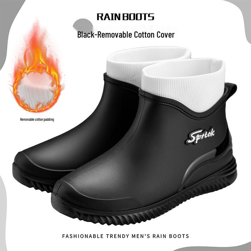Women's Versatile Waterproof Rubber Rain Boots - Non-slip, Soft Sole, Casual Outdoor Short Boots for Camping