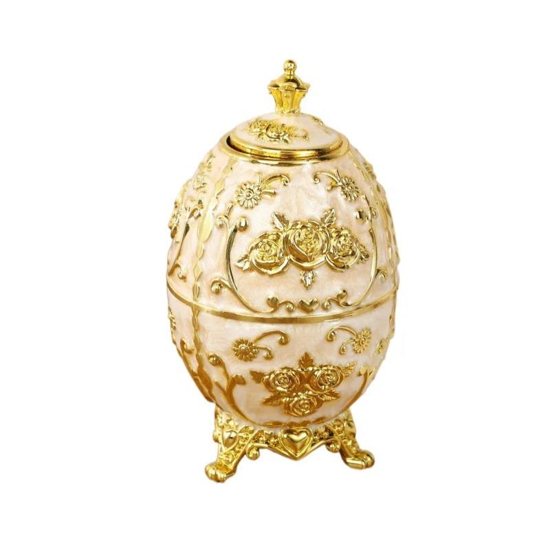 Press Type European Style Toothpick Box Light luxury Sturdy Floral Toothpick Case Rose Pattern Automatic Toothpick Dispenser