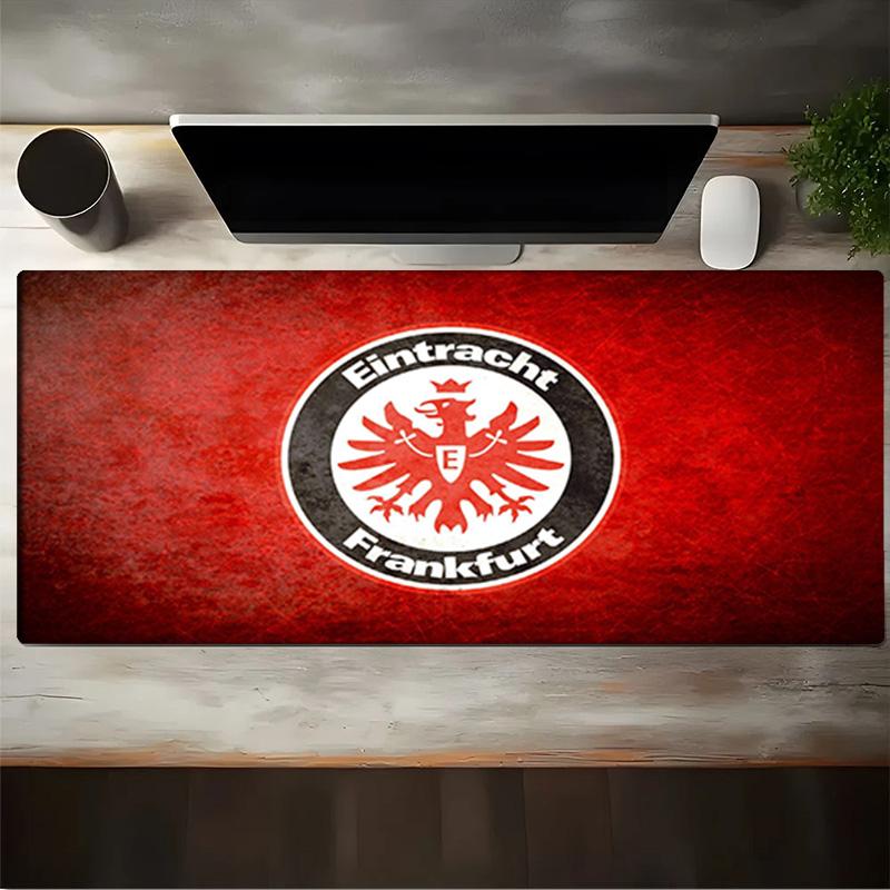 Flammendes Herz Frankfurt Emblem Mauspads, Gaming-Mauspad, Tastaturmatte, Schreibtischdekoration für Computer-Notebook, Fan-Geschenk, Geburtstagsgeschenk