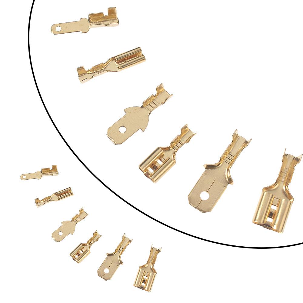 270PCS/Box Female Male Crimp Terminal Wire Connector Kit - 2.8/4.8/6.3mm Electrical Cable Terminals, Cable Termination Pliers