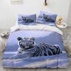 Tiger Bedding Set, Animal Print Duvet Cover Pillowcase, Home Bedroom Decoration, Boy Adult Comforter Sets Gift 2/3pcs