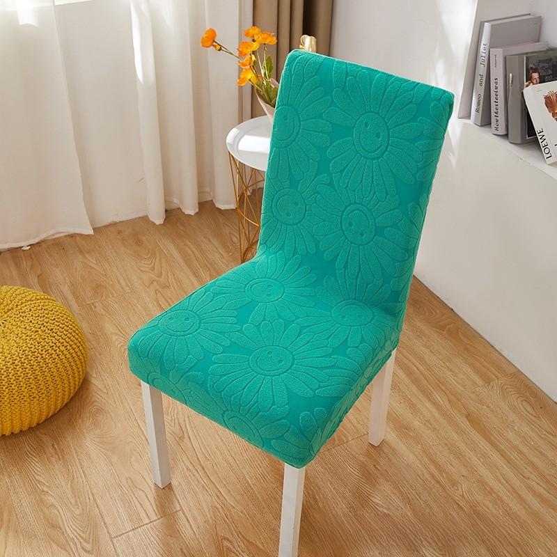 Sunflower Chair Cover With Elastic Fit For Home Dining And Allseason Protection