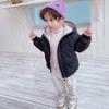 Boys And Girls Baby Thickened Hooded Jacket In Small Children Down Cotton Clothing Short