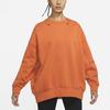 Women's Nike Sweatshirts Women's Orange Crew Neck Moderate Straight Fit