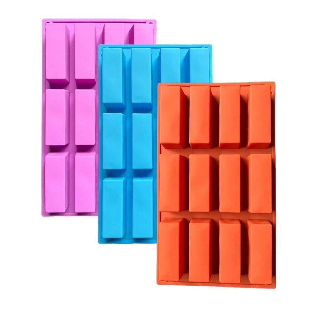 DIY Silicone Candy Molds Rectangle Butter Mold Reusable Silicone Ice Cube Tray  Birthday Gifts