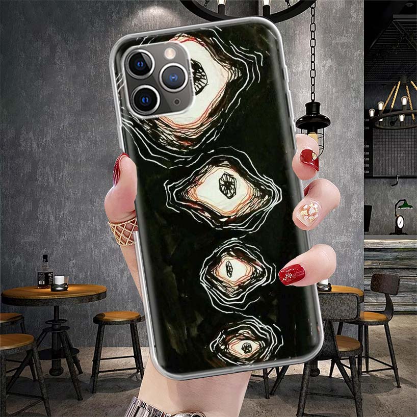 Japanese Horror Manga Style Phone Case For Apple iPhone 17 Air 16 15 Plus 14 + 13 Mini 12 11 Pro Max 7 8 SE 16Max Soft Shell Cov
