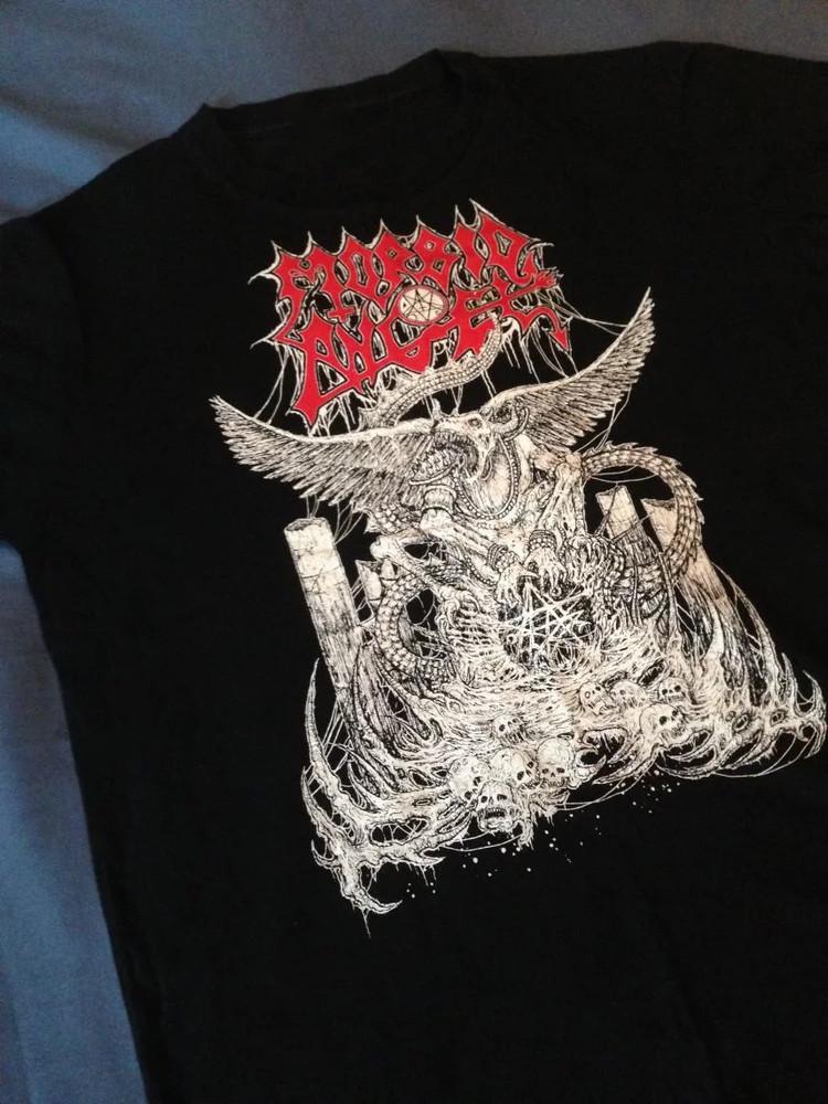 Morbid Angel Band Music Black T-Shirt Cotton For Men Women Unisex T-Shirt S