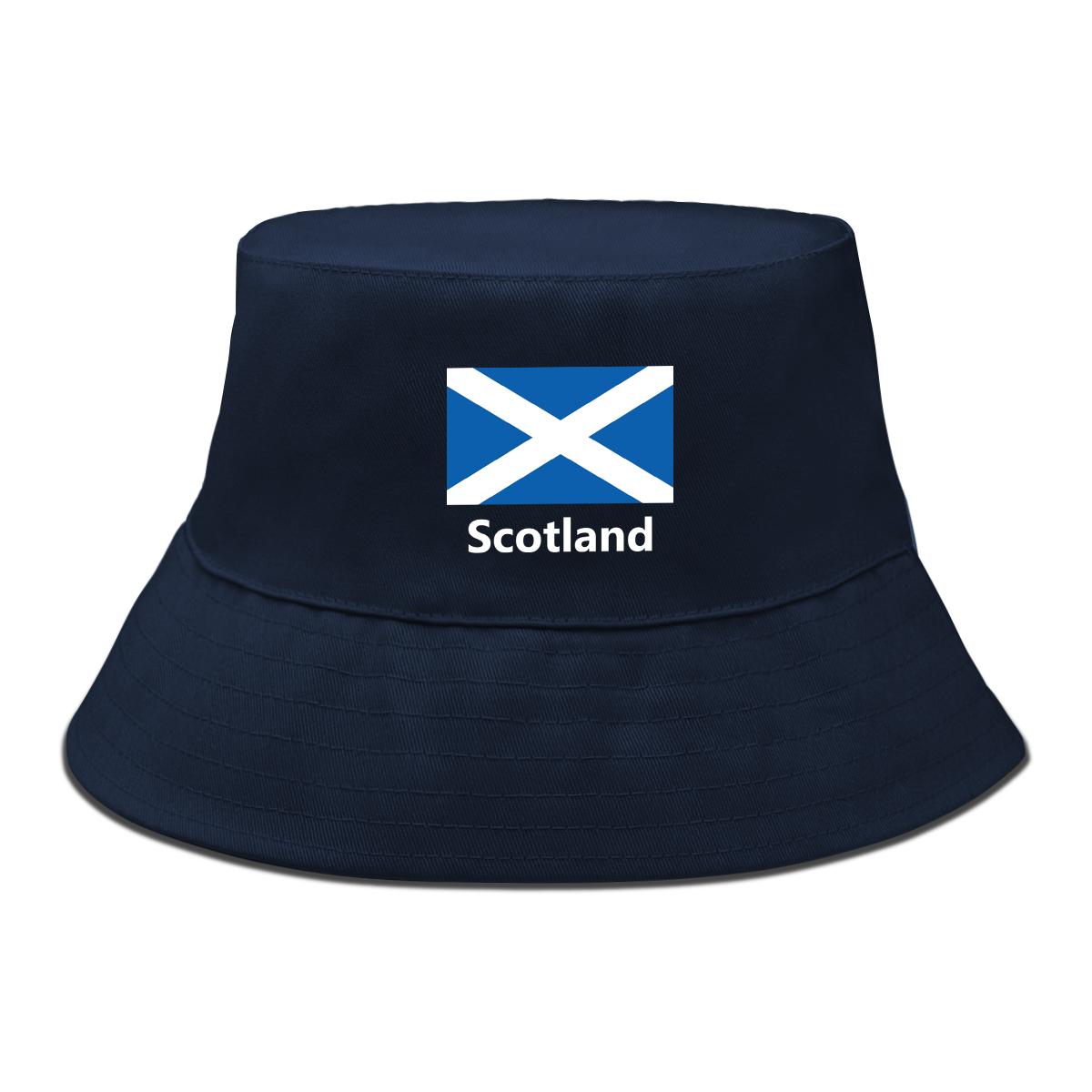 

Scotland Flag Print Bucket Hat Cozy Sun Hat Simple Bucket Hat Man Hip Hop Bucket Hats Ideal Choice For Men And Women Bob Homme темно-синього кольору