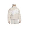 Nike Essentielle Buchstaben Stehkragen Kord Locker Lässig Daunenjacke Damen Jacken Hellrot Holzbraun FD8214-104