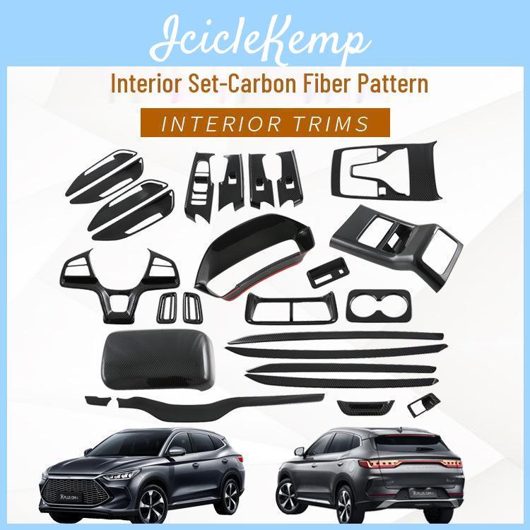 Plus Byd Song Interior Modification Kit Handle Armrest Air Outlet Shift Frame Stickers Fits 22 Models
