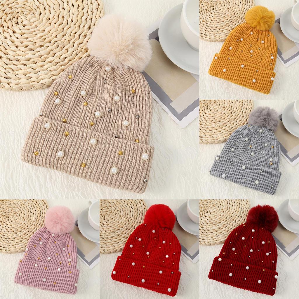 Knitted Hat For Women With Thick Warmth And Windproof Function For Winter Outdoor Use
