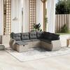 VidaXL Garden Lounge Set with Cushions 7 Pcs, Patio Sofas, Patio Furniture Set, Outdoor Furniture, Grey 3264148