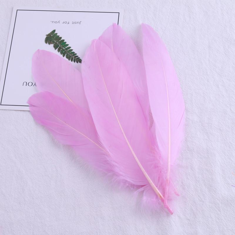 50Pcs28 Color Diy Feather Hard Big Floating Feather Wedding Dress Children Handmade Decoration Materials