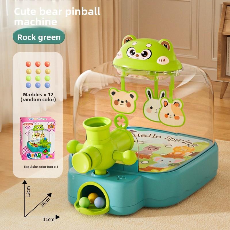 Bear Marble Machine Toy With Pressing Shooting Fun For Kids Indoor Play And Educational Development