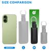 CaSZLUTION Microfiber Leather USB Flash Drive Case - Anti-Loss USB Flash Drive Holder Protective Cover with Keychain Small Portable Storage Carrying