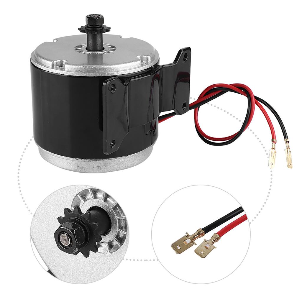 24V 350W Motor, Professional Metal Brushed Motor Replacement for Electric Scooter