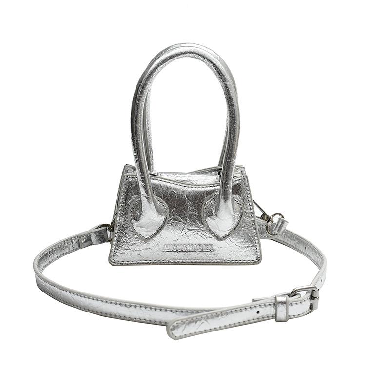 Mini Small Bag 2025 Spring/Summer New Korean Version Fashionable, Simple and Versatile Women's Hand-worn Crossbody Small Square Bag PU