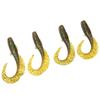 4 Pcs Fishing Lure Simulation Fishing Bait Lifelike PVC for Freshwater Bass Mandarin Fish Green