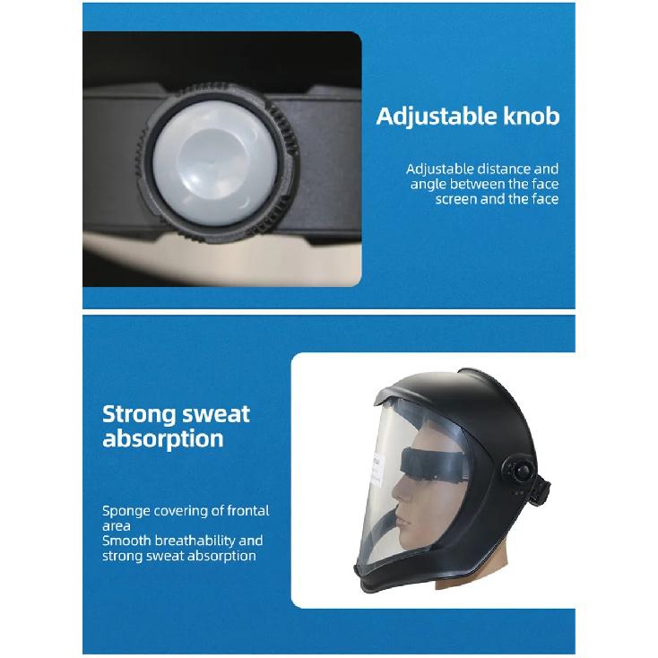 Full face protective mask Anti-fog screen riding sand protection sunblock sanding cutting mask