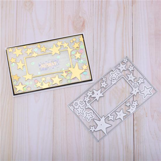 Five-Pointed Star Frame Cutting Die DIY Scrapbook Paper Cards Craft Stencil Mold