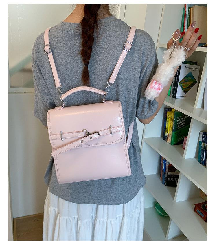 

Корейский нишевый дизайн рюкзак женский 2025 новый модный дорожный рюкзак большой вместимости для выхода студенческий школьный рюкзак тренд розовый