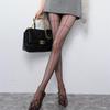 Spicy Girl Sheer Black Silk Stockings with Red Vertical Line - Slimming, High Transparency Pantyhose