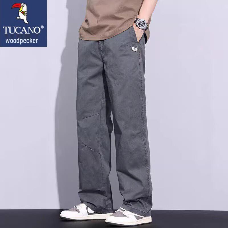 TUCANO Men's Casual Straight Leg Trousers