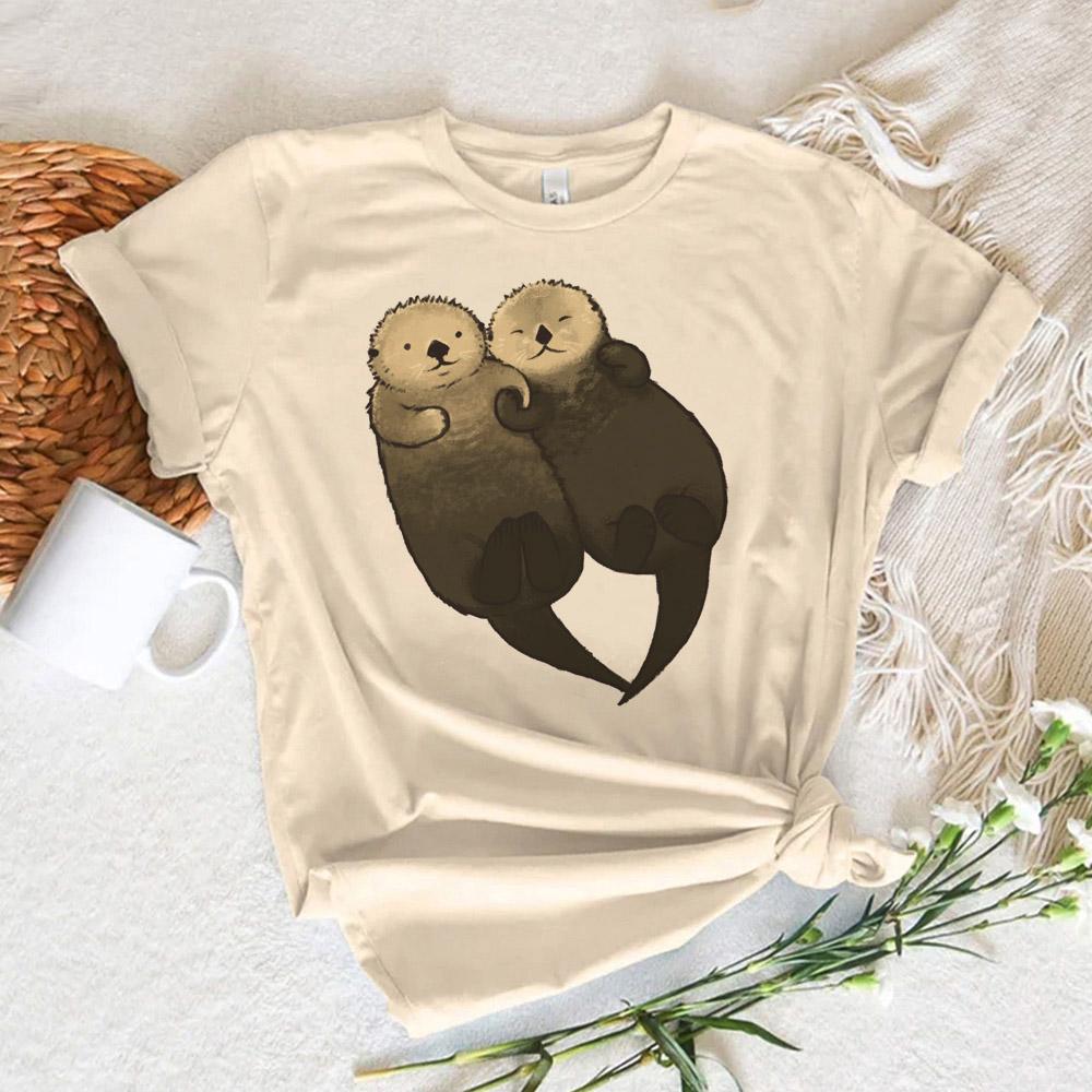 Otters t-shirt Dames grafisch Unisex zomer t-shirts feUnisex y2k kleding