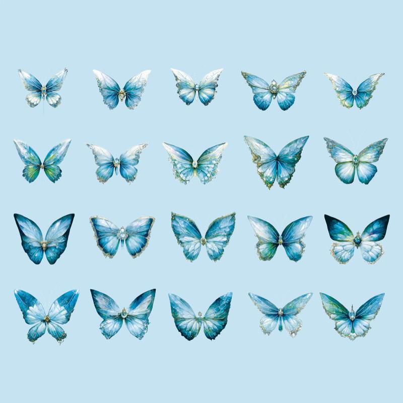 

40 шт. прозрачные лазерные наклейки для девочек Heart Matter набор наклеек для домашних животных DIY справочник чехол для мобильного телефона украшения лазерные наклейки 40pcs синий