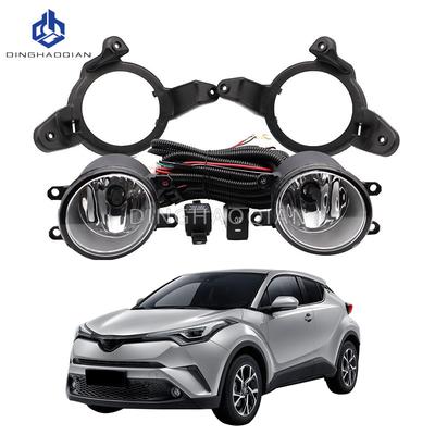 1 jeu de feux de brouillard pour phares Toyota C-HR CHR 2018 Kit de feux de brouillard pour voiture avec faisceau de câblage, ampoule, interrupteur