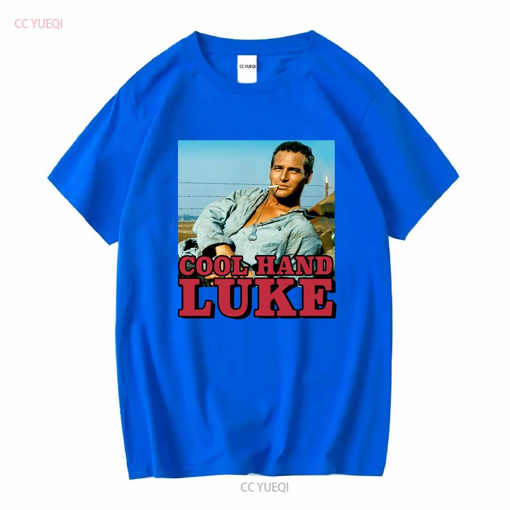 Cool Hand Luke Vintage Klassisches T-Shirt lang- oder kurzärmlig Vintage gewaschene Grafik Bequem Homme Weich Unisex Lässig