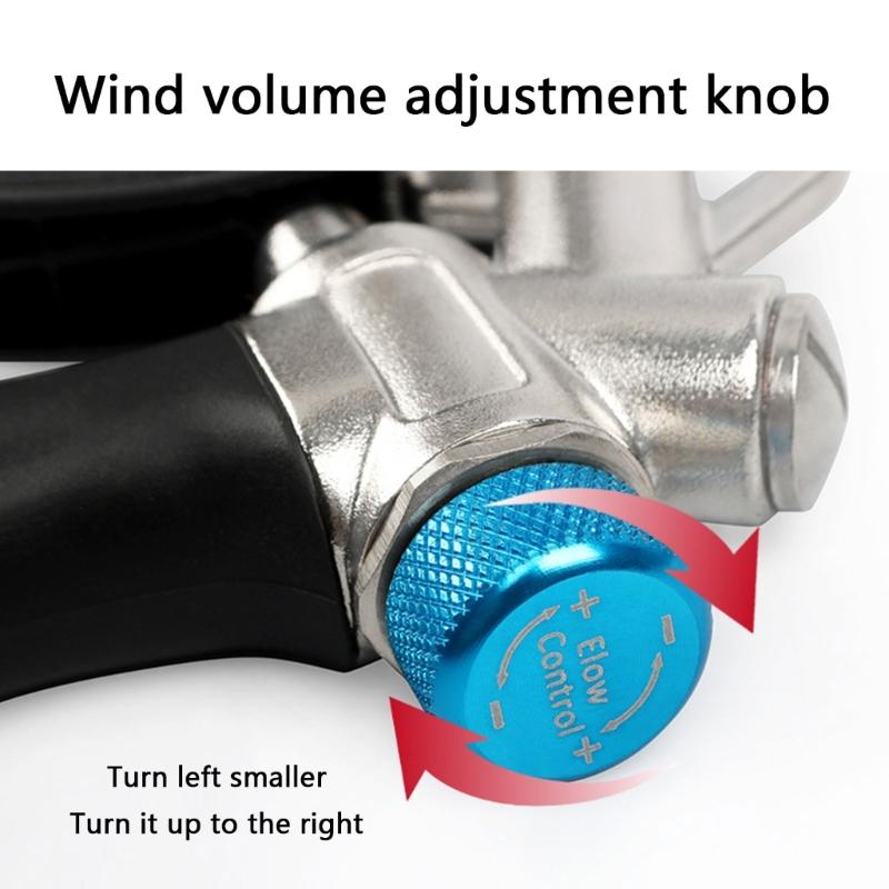Steel Air Blower Guns Set with Adjustable Flow Control For Car Detailing Electronics Maintenance And Dust Removal Tool