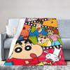 Crayon Shin chan Cartoon Decke Flanell Frühling Herbst Multifunktion Super Weich Überwurfdecken für Sofa Auto Bettwäsche Überwürfe