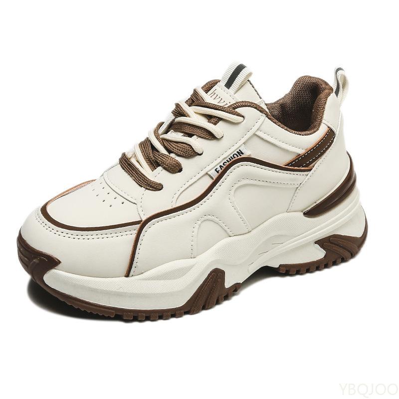 Women's new minimalist comfortable casual single shoe sporty style thick sole increased height wear-resistant women's shoes
