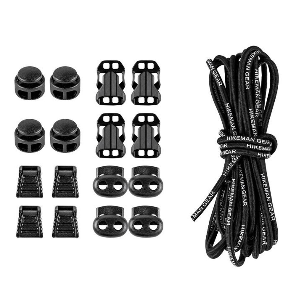 Набор расширительных пряжек для уличных рюкзаков, сделай сам, эластичная веревка, кемпинг, спорт, альпинизм, веревочная пряжка для модификации сумки для скалолазания чёрный