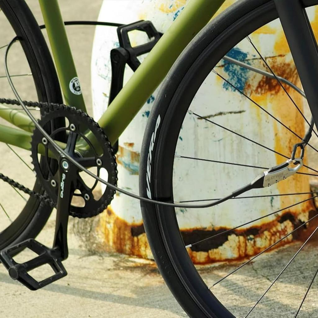 Crops Doppel-Drahtschloss Q10 Schwarz | 3-stellige Kombination CP-SPD10-01 (Schwarz)