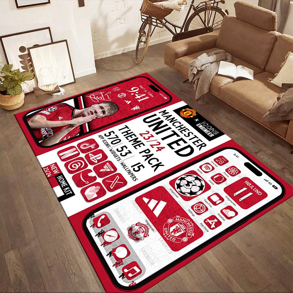 Manchester Floor Rug Office Rug Perfect For Kitchen Bedrooms Game Room Entryway Antislip Rug Decorate Offices Best For Christmas